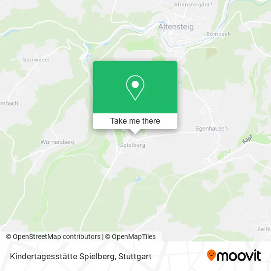 Карта Kindertagesstätte Spielberg