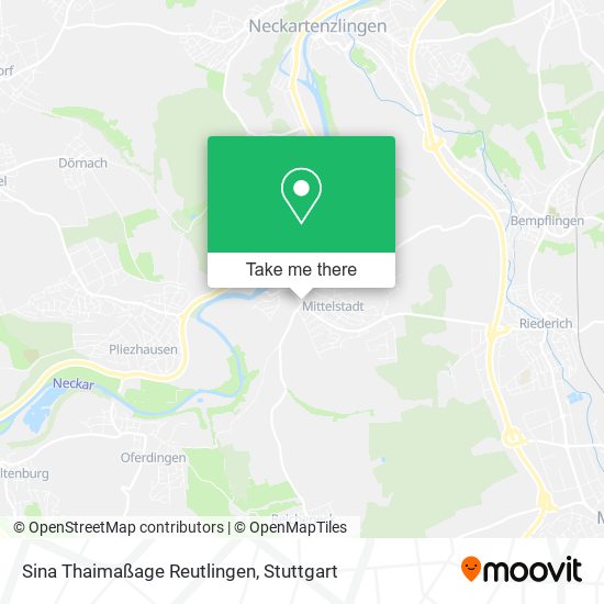 Sina Thaimaßage Reutlingen map