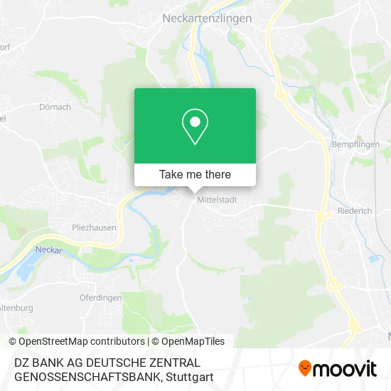 Карта DZ BANK AG DEUTSCHE ZENTRAL GENOSSENSCHAFTSBANK