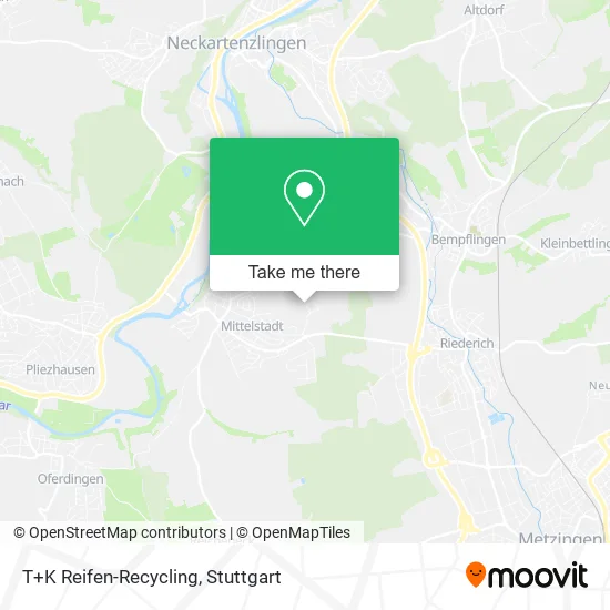 Карта T+K Reifen-Recycling