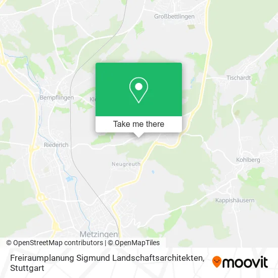 Карта Freiraumplanung Sigmund Landschaftsarchitekten