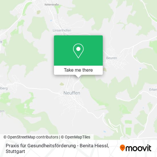 Praxis für Gesundheitsförderung - Benita Hiessl map