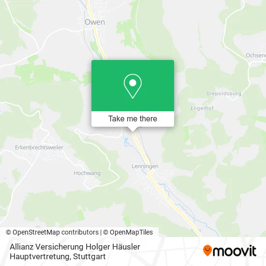 Карта Allianz Versicherung Holger Häusler Hauptvertretung