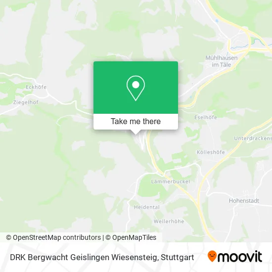 Карта DRK Bergwacht Geislingen Wiesensteig