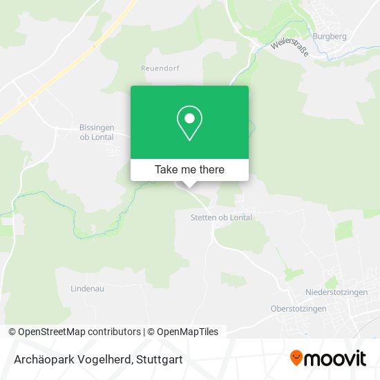 Archäopark Vogelherd map