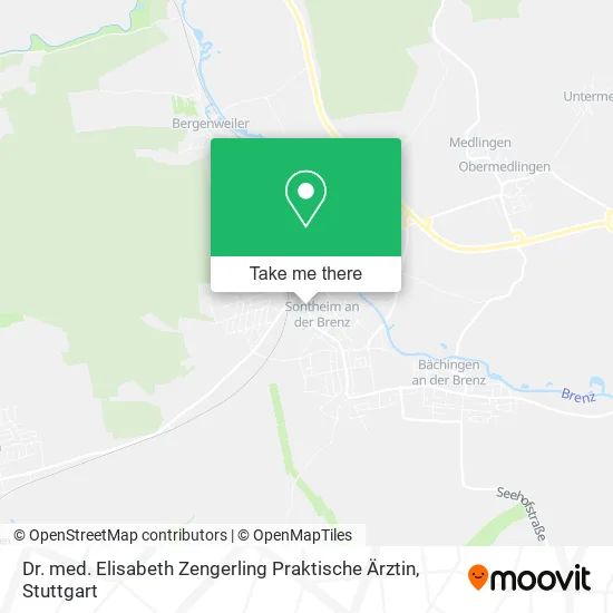 Карта Dr. med. Elisabeth Zengerling Praktische Ärztin