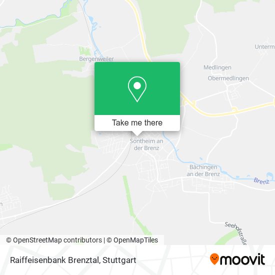 Raiffeisenbank Brenztal map