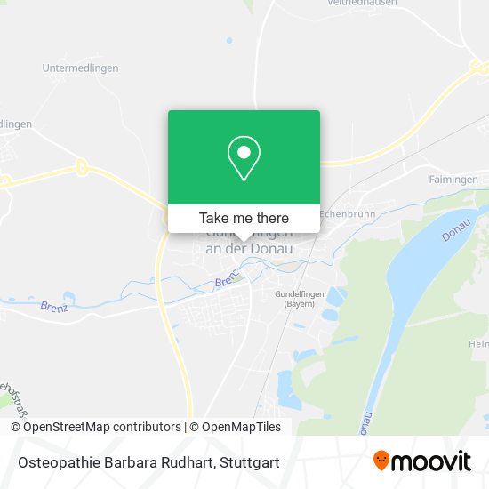 Osteopathie Barbara Rudhart map