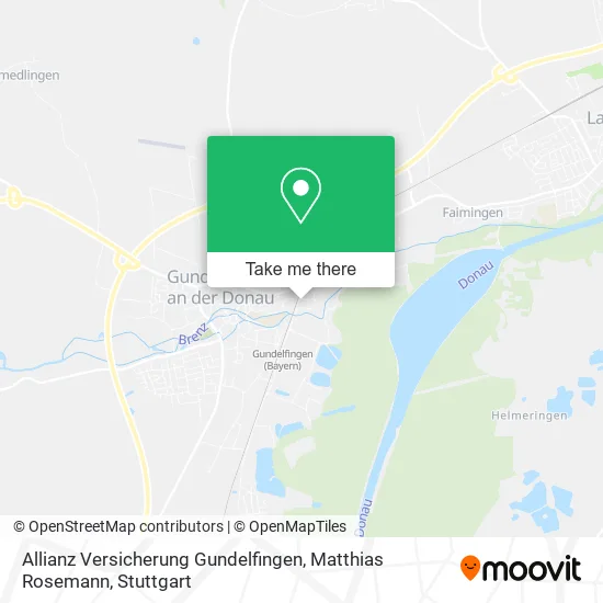 Карта Allianz Versicherung Gundelfingen, Matthias Rosemann