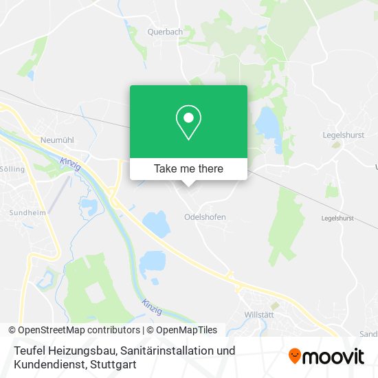 Teufel Heizungsbau, Sanitärinstallation und Kundendienst map