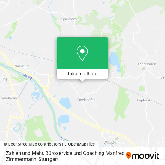 Карта Zahlen und Mehr, Büroservice und Coaching Manfred Zimmermann