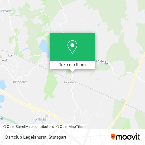 Dartclub Legelshurst map