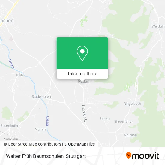 Walter Früh Baumschulen map