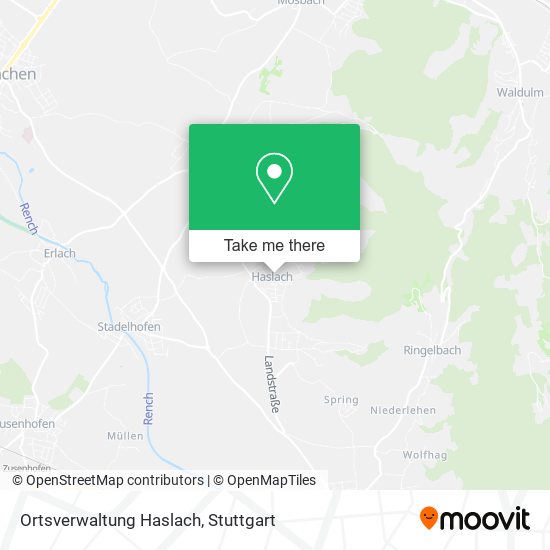 Ortsverwaltung Haslach map