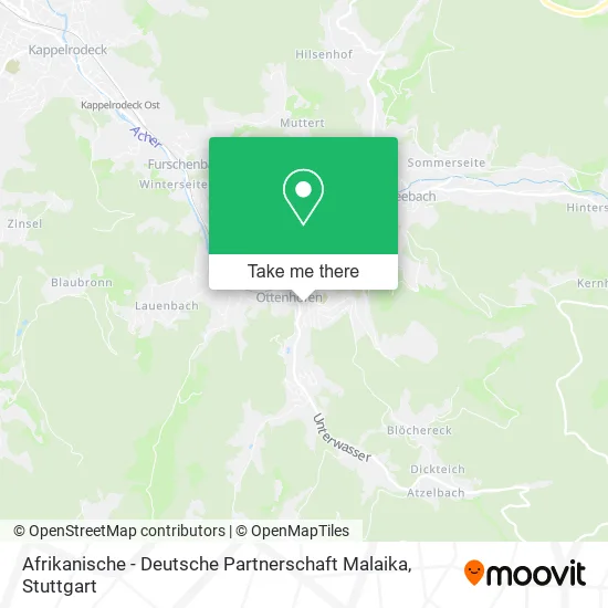Карта Afrikanische - Deutsche Partnerschaft Malaika