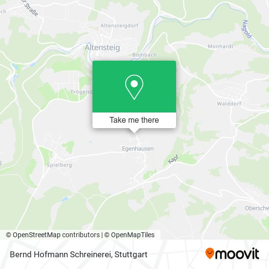 Bernd Hofmann Schreinerei map