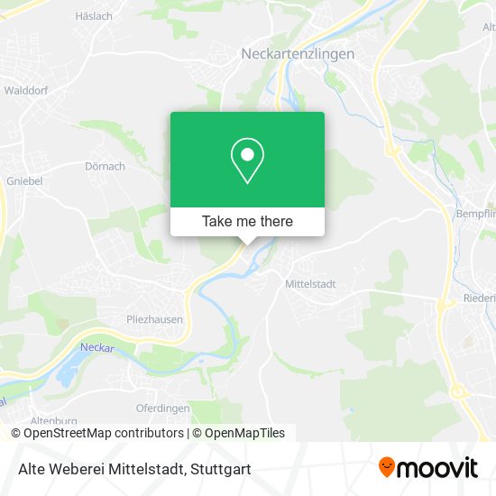 Alte Weberei Mittelstadt map