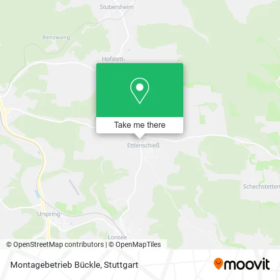 Карта Montagebetrieb Bückle