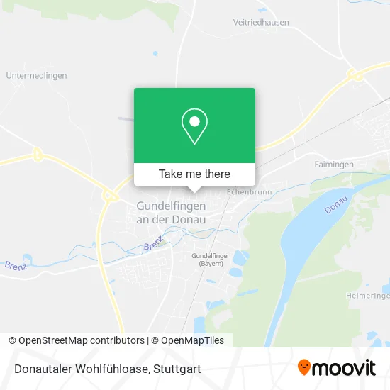 Карта Donautaler Wohlfühloase