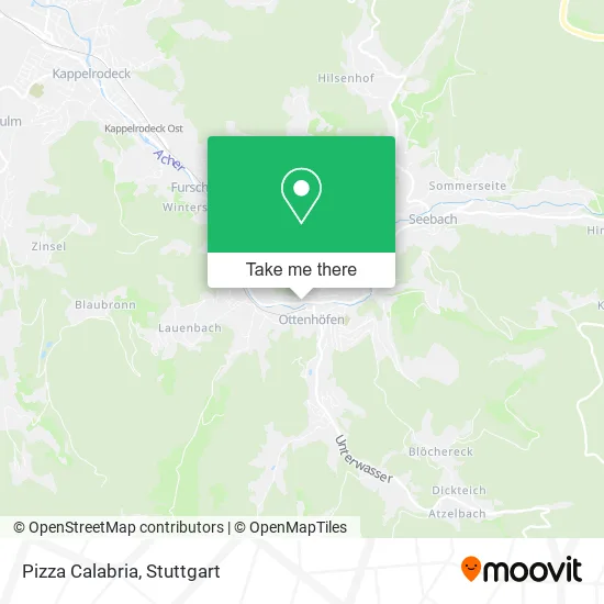 Карта Pizza Calabria