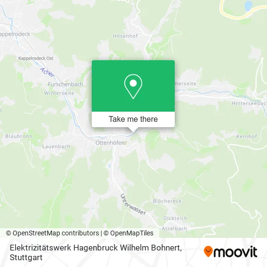 Карта Elektrizitätswerk Hagenbruck Wilhelm Bohnert
