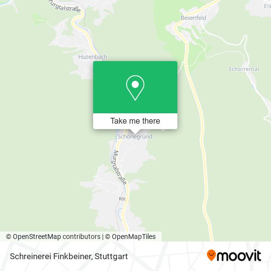 Schreinerei Finkbeiner map