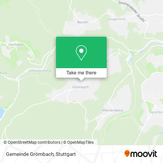 Карта Gemeinde Grömbach