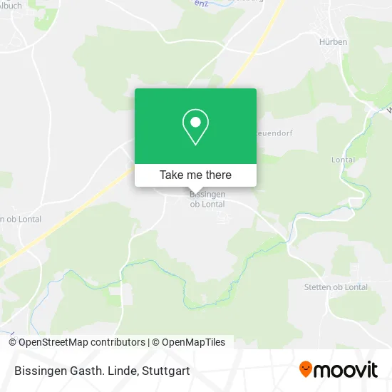 Карта Bissingen Gasth. Linde
