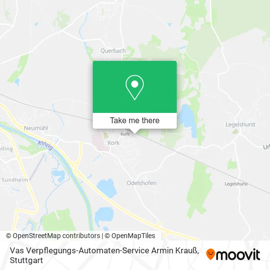 Карта Vas Verpflegungs-Automaten-Service Armin Krauß
