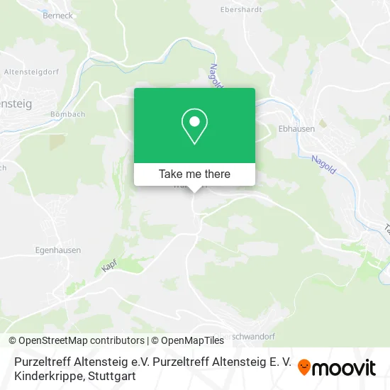 Карта Purzeltreff Altensteig e.V. Purzeltreff Altensteig E. V. Kinderkrippe
