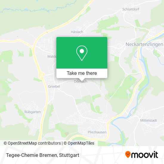 Tegee-Chemie Bremen map