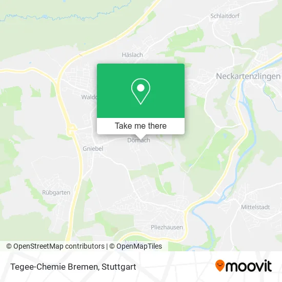 Карта Tegee-Chemie Bremen