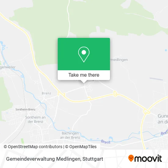 Карта Gemeindeverwaltung Medlingen