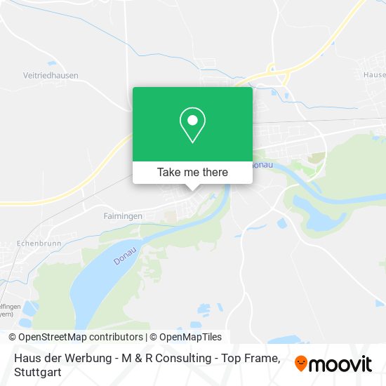 Haus der Werbung - M & R Consulting - Top Frame map