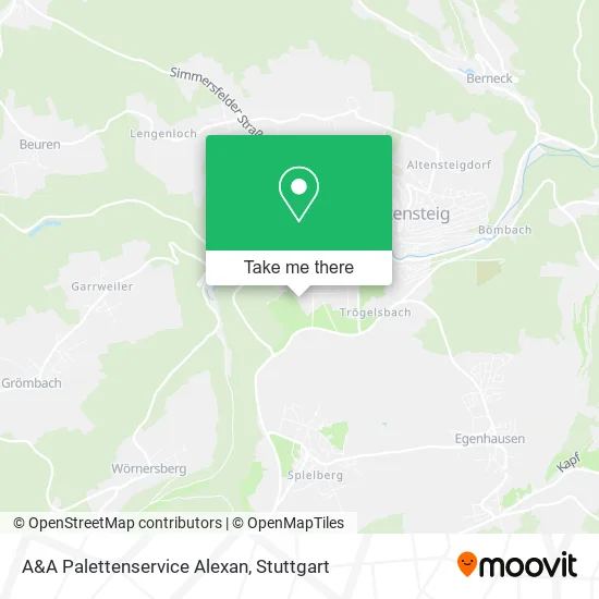 Карта A&A Palettenservice Alexan