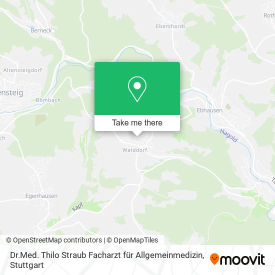 Dr.Med. Thilo Straub Facharzt für Allgemeinmedizin map