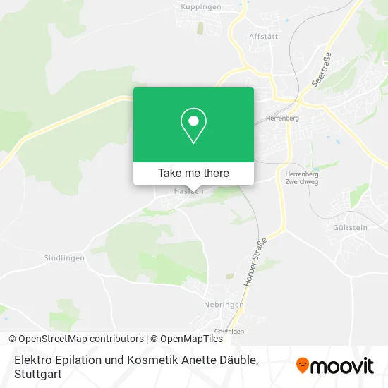 Карта Elektro Epilation und Kosmetik Anette Däuble