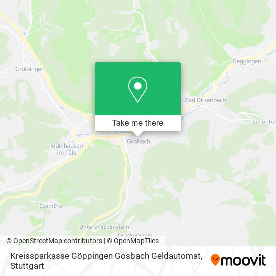 Kreissparkasse Göppingen Gosbach Geldautomat map