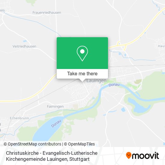 Christuskirche - Evangelisch-Lutherische Kirchengemeinde Lauingen map