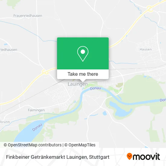 Карта Finkbeiner Getränkemarkt Lauingen
