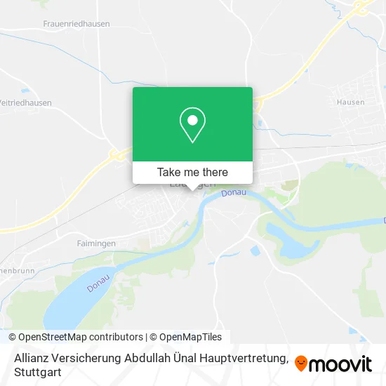 Карта Allianz Versicherung Abdullah Ünal Hauptvertretung
