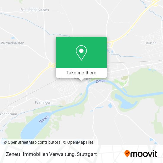 Zenetti Immobilien Verwaltung map