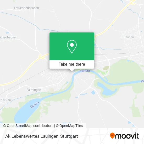 Карта Ak Lebenswertes Lauingen