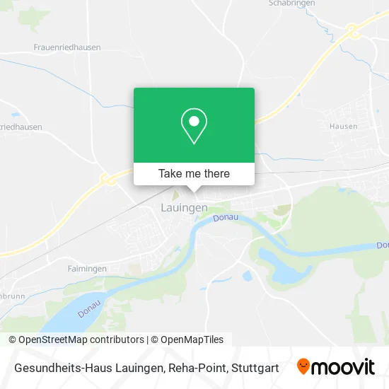 Карта Gesundheits-Haus Lauingen, Reha-Point