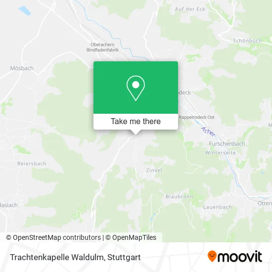 Карта Trachtenkapelle Waldulm