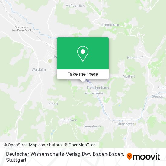 Deutscher Wissenschafts-Verlag Dwv Baden-Baden map