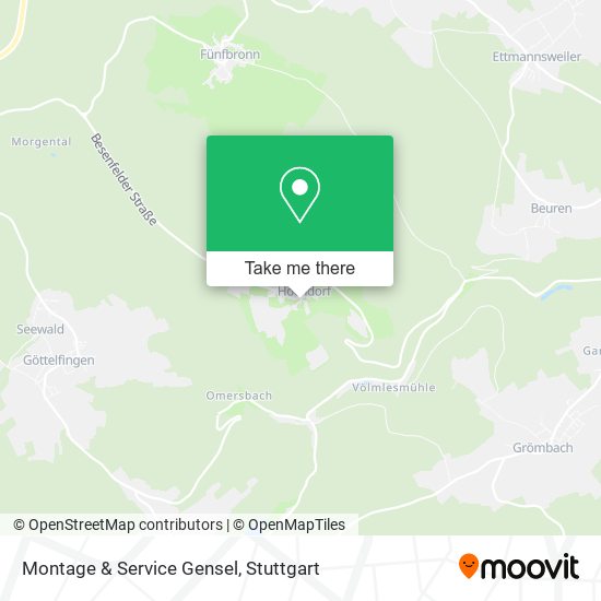Montage & Service Gensel map