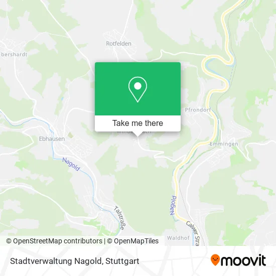 Карта Stadtverwaltung Nagold