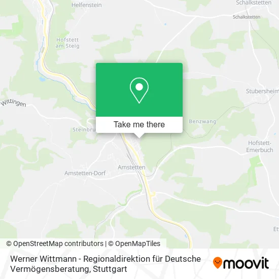 Карта Werner Wittmann - Regionaldirektion für Deutsche Vermögensberatung