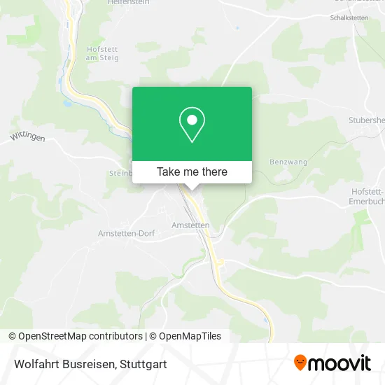 Карта Wolfahrt Busreisen